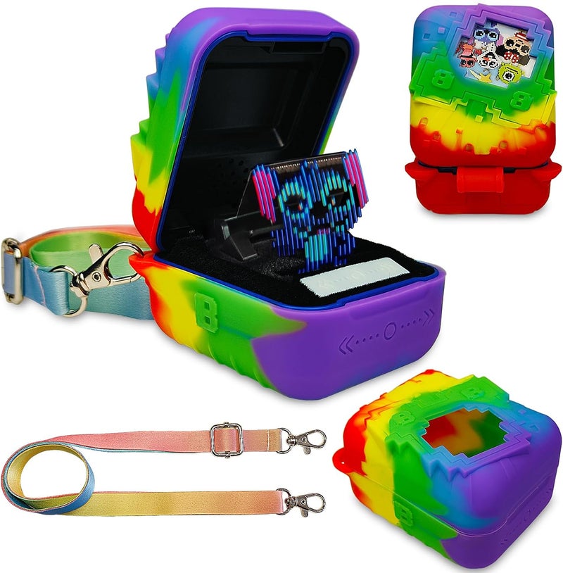 JCHPINE Silicone Cover Case for Bitzee Disney Interactive Digital Pet and Case, Protective Skin Sleeve for Bitzee Disney Virtual Electronic Pets (Multicolor) - Image 1